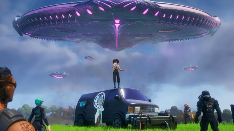 Fortnite's giant UFO now hosts a low-gravity loot dungeon